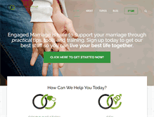 Tablet Screenshot of engagedmarriage.com